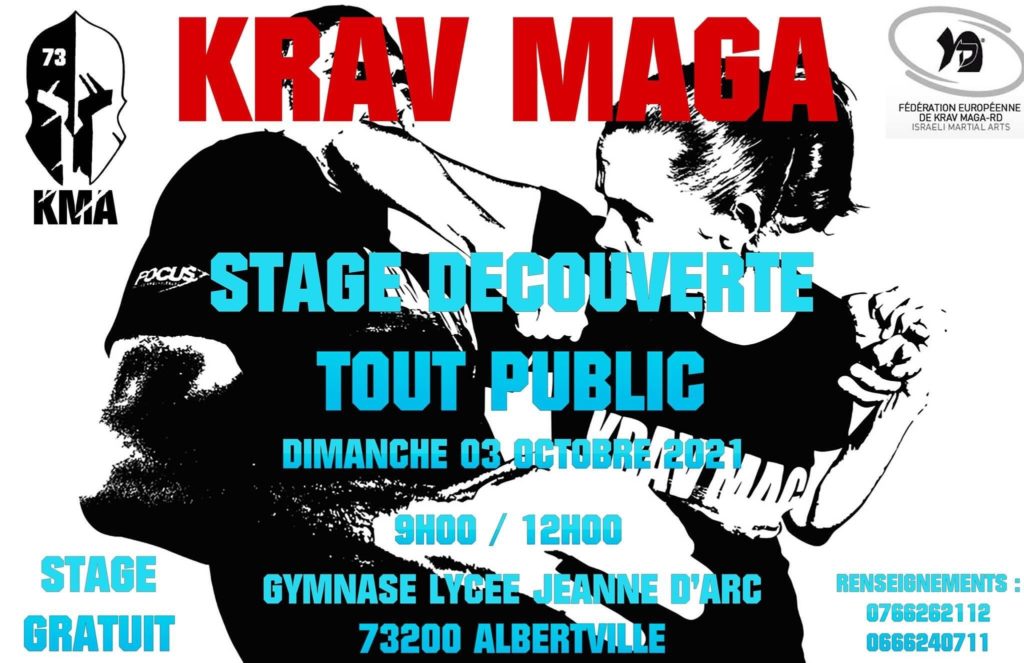 Stage de découverte du club de krav-maga d'Albertville.